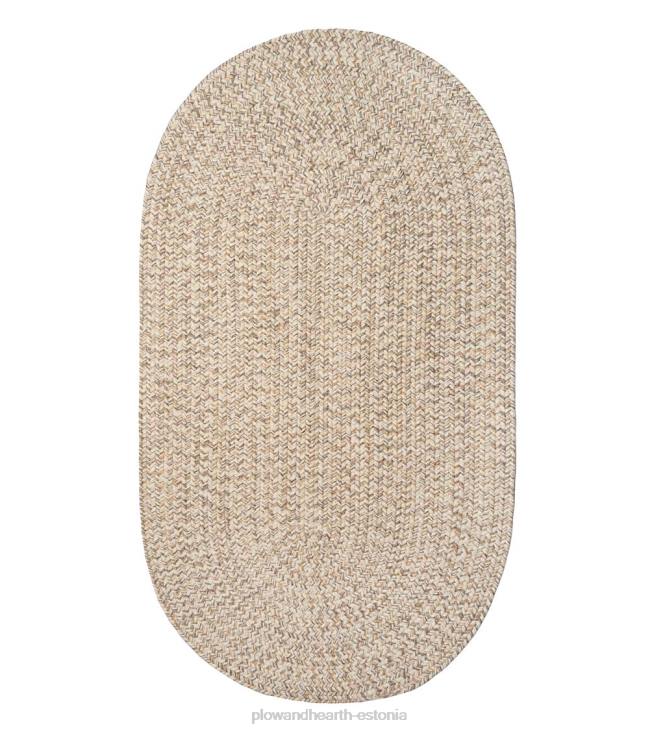 majatarbed 820L1356 sise-/välistingimustes ovaalne männipuidust punutud polüpropüleenvaip Plow & Hearth