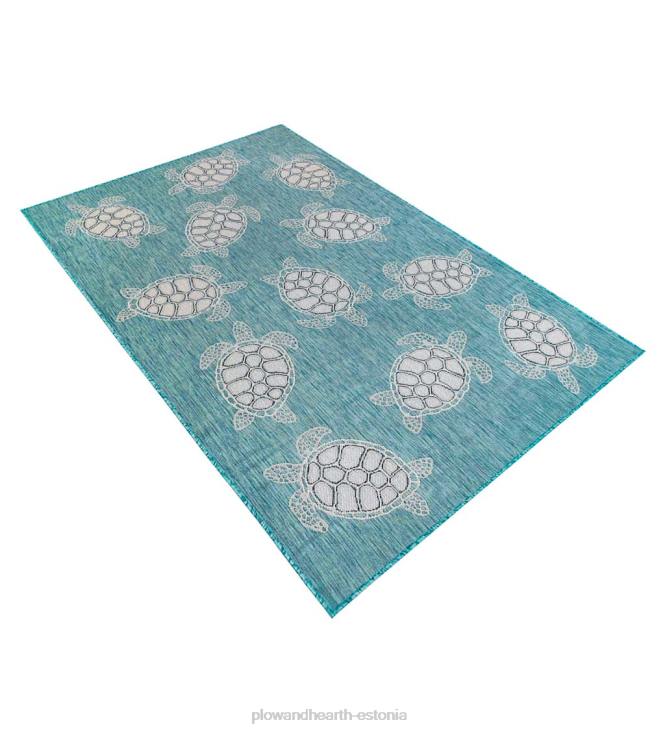 majatarbed 820L1381 sise-/välitingimustes tekstureeritud merikilpkonnade polüpropüleenvaip Plow & Hearth