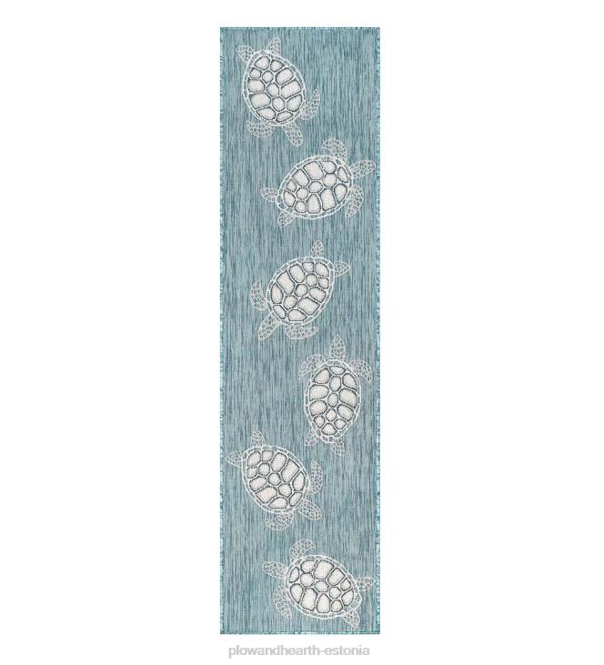 majatarbed 820L1381 sise-/välitingimustes tekstureeritud merikilpkonnade polüpropüleenvaip Plow & Hearth