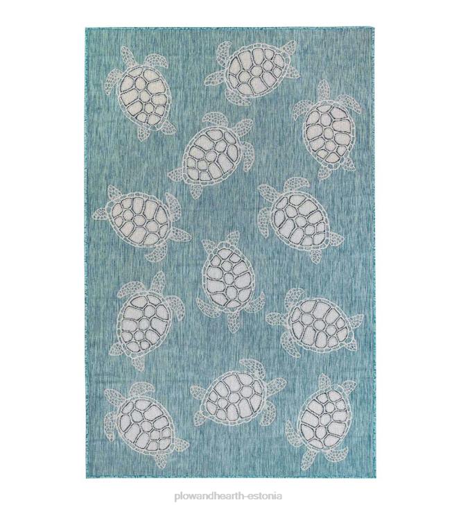 majatarbed 820L1381 sise-/välitingimustes tekstureeritud merikilpkonnade polüpropüleenvaip Plow & Hearth