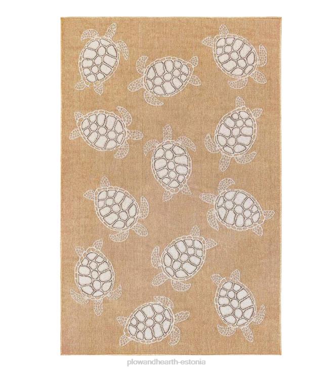 majatarbed 820L1381 sise-/välitingimustes tekstureeritud merikilpkonnade polüpropüleenvaip Plow & Hearth