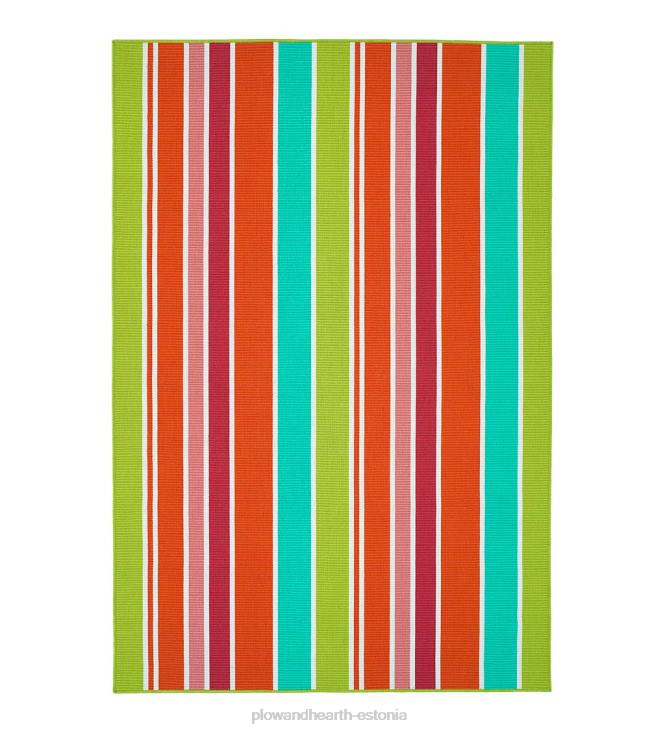 majatarbed 820L1400 sise-/väljas dorset triibuga tekstureeritud polüestervaip Plow & Hearth