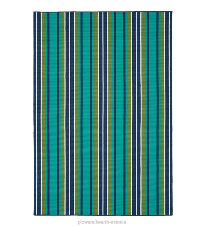 majatarbed 820L1400 sise-/väljas dorset triibuga tekstureeritud polüestervaip Plow & Hearth