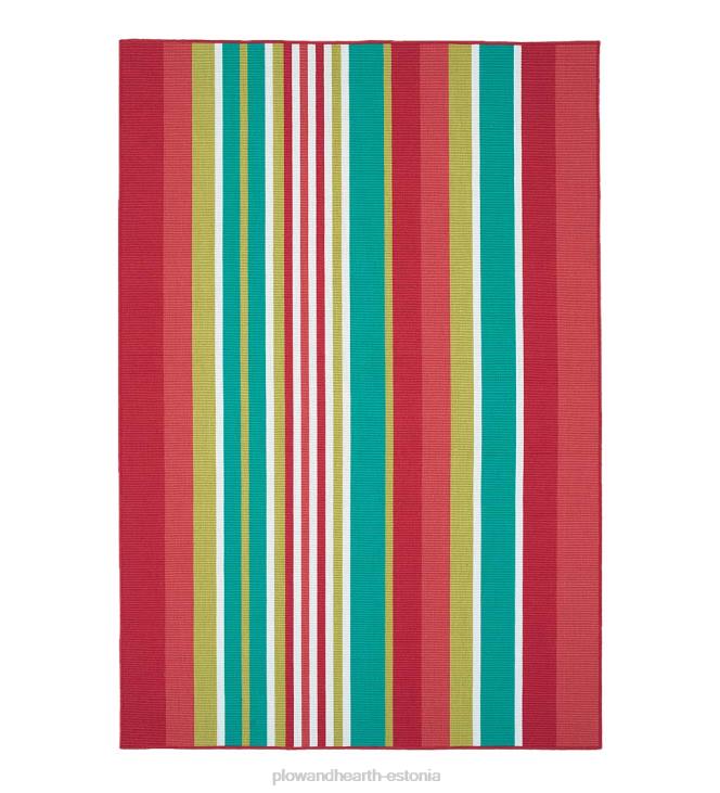 majatarbed 820L1400 sise-/väljas dorset triibuga tekstureeritud polüestervaip Plow & Hearth