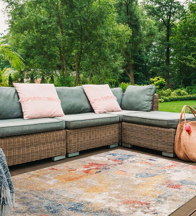 majatarbed 820L1426 sise-/väljas penelope akvarellvaip Plow & Hearth