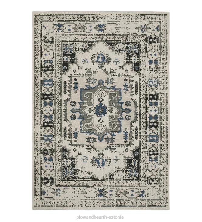 majatarbed 820L1430 sise-/väljas yorki traditsiooniline medaljon polüpropüleenvaip Plow & Hearth