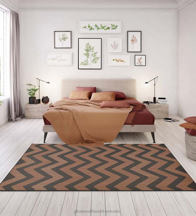 majatarbed 820L1437 sise-/välivaip, 5' x 8' - pruun Plow & Hearth