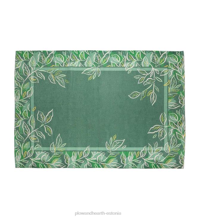 majatarbed 820L1444 roheline elupuu sise-/välispiirdevaip, 4'x6' Plow & Hearth