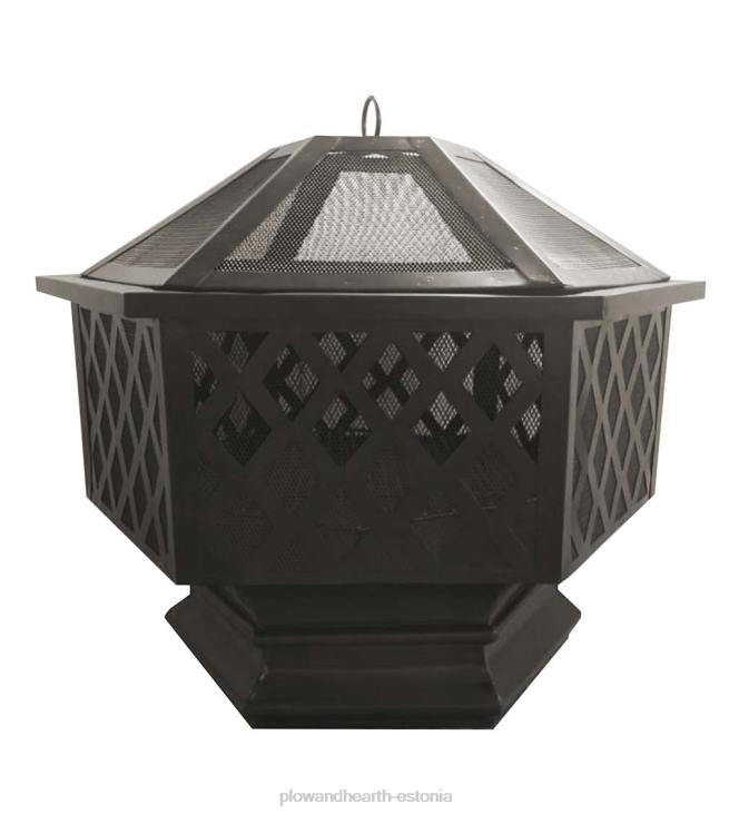 majatarbed 820L1608 kuusnurkne puuküttega lõkkease Plow & Hearth