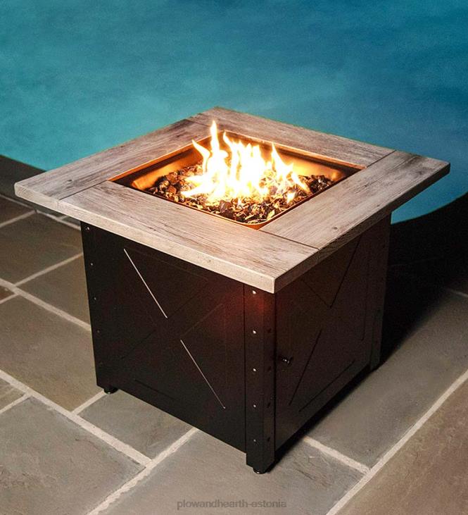 majatarbed 820L1619 Barnesdale'i välisõhu gaasiküttekaev trükitud vaigukattega, 30 Plow & Hearth