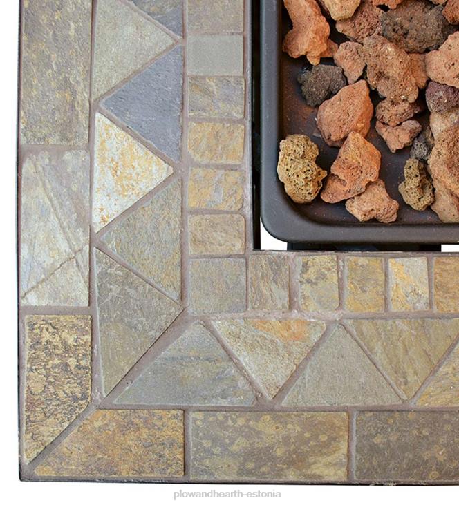 majatarbed 820L1626 Dolani välisõhu gaasiküttekaev kiltkiviplaadiga, 30 Plow & Hearth