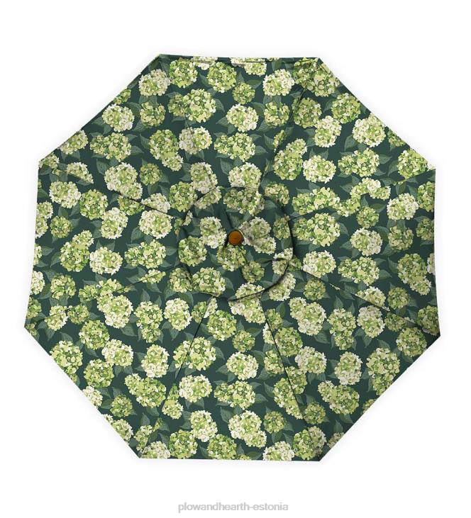 majatarbed 820L1460 klassikaline terrassituru vihmavari alumiiniumist vardaga, 7' dia. - ait punane Plow & Hearth