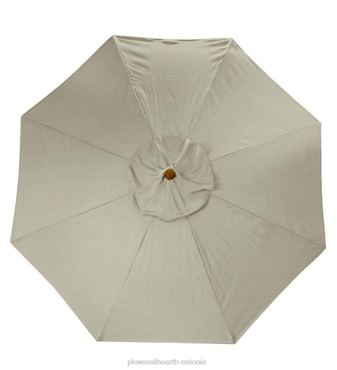 majatarbed 820L1460 klassikaline terrassituru vihmavari alumiiniumist vardaga, 7' dia. - ait punane Plow & Hearth