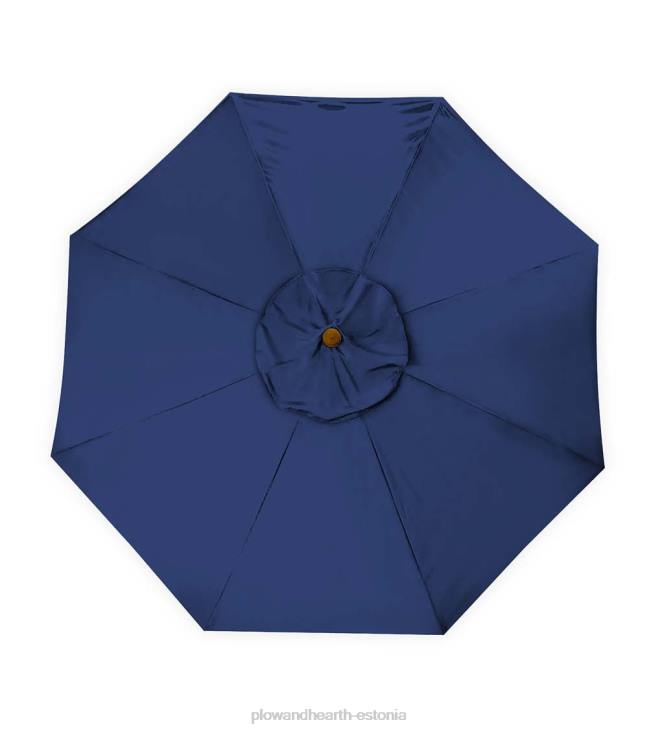 majatarbed 820L1460 klassikaline terrassituru vihmavari alumiiniumist vardaga, 7' dia. - ait punane Plow & Hearth