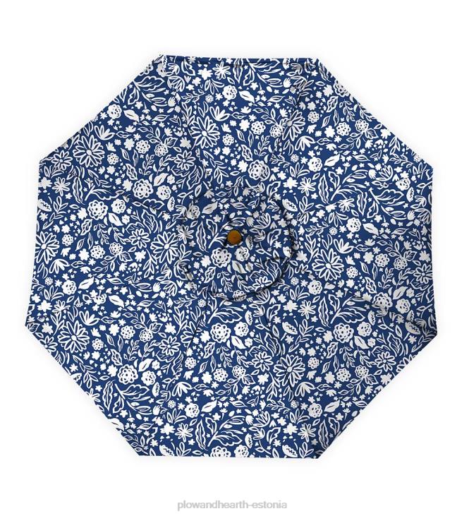 majatarbed 820L1460 klassikaline terrassituru vihmavari alumiiniumist vardaga, 7' dia. - ait punane Plow & Hearth