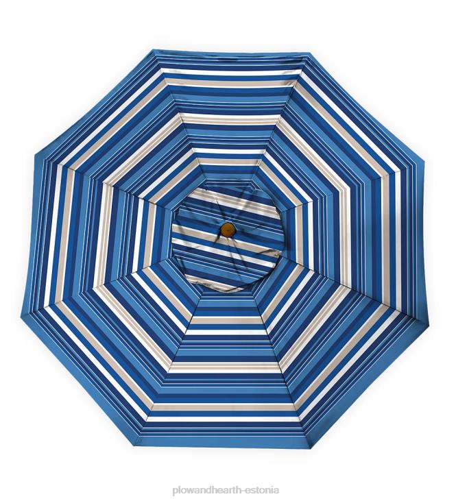 majatarbed 820L1460 klassikaline terrassituru vihmavari alumiiniumist vardaga, 7' dia. - ait punane Plow & Hearth