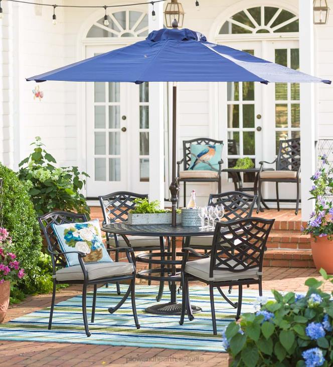 majatarbed 820L1463 vihmavarjualuse alus, malm 50 naela. Plow & Hearth