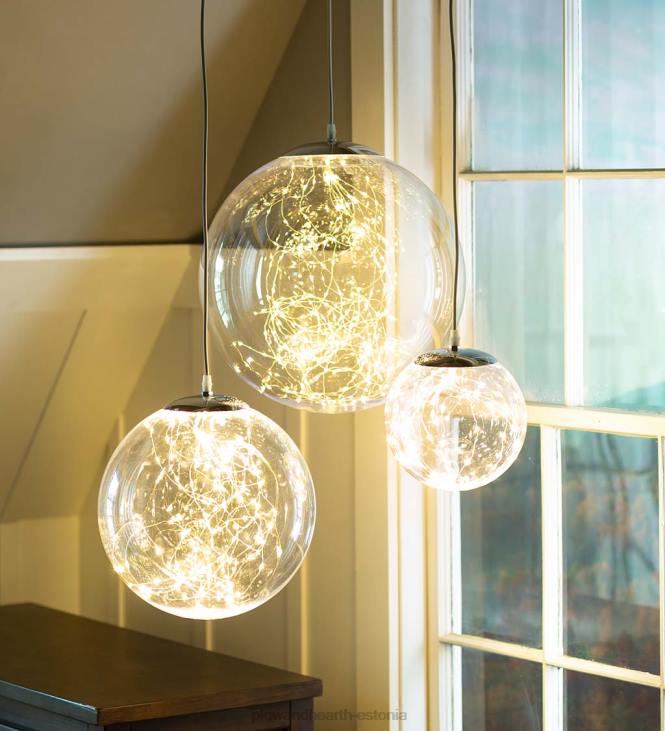 majatarbed 820L1663 sise-/välivalgustusega mikro-leedidega akrüülkerad Plow & Hearth