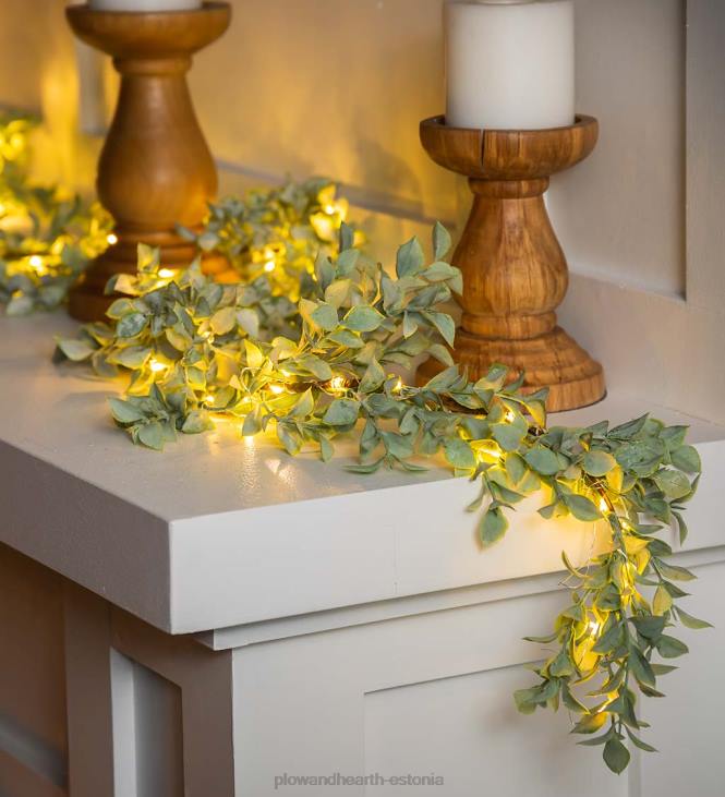 majatarbed 820L1669 sise-/välisakuga töötav valgustatud lehtede vanik Plow & Hearth