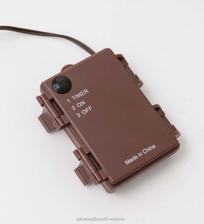 majatarbed 820L1677 sise-/väljas akutoitega valgustatud eukalüptioksad, komplektis 2 Plow & Hearth