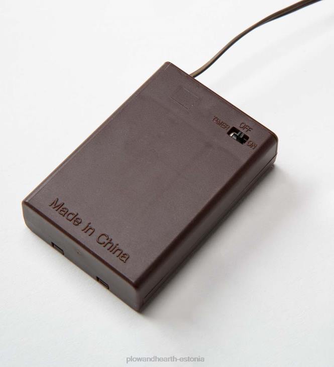 majatarbed 820L1694 patareitoitega valgustatud puhkusevanik - valge Plow & Hearth