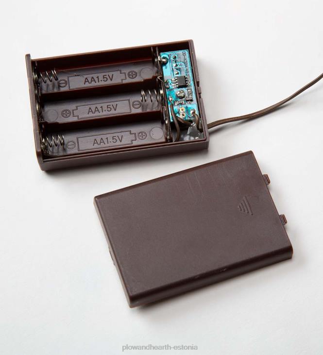 majatarbed 820L1694 patareitoitega valgustatud puhkusevanik - valge Plow & Hearth