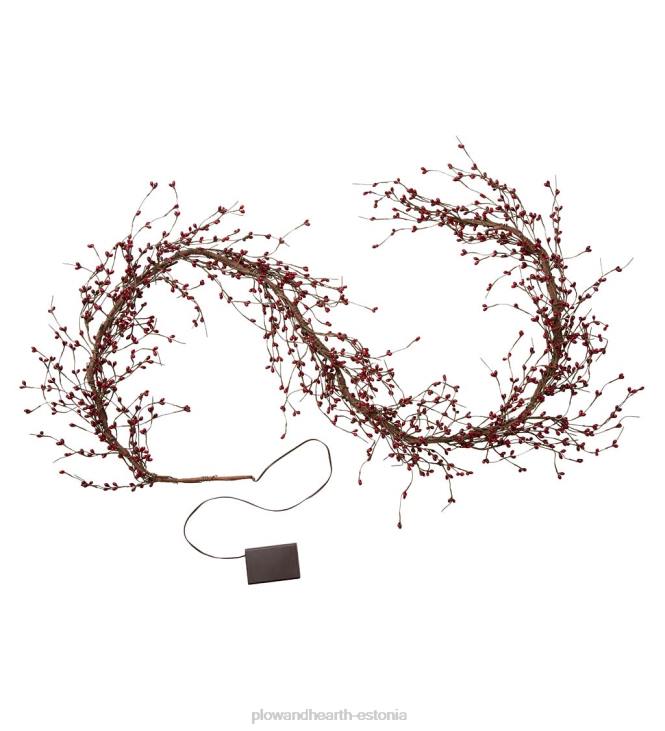 majatarbed 820L1694 patareitoitega valgustatud puhkusevanik - valge Plow & Hearth