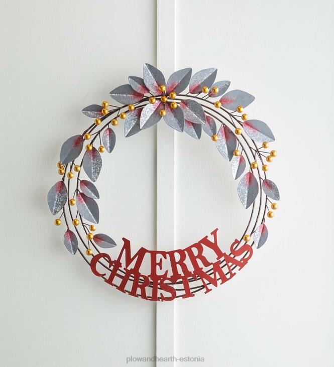 majatarbed 820L1703 häid jõule metallist pärg Plow & Hearth