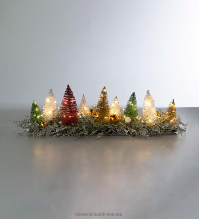 majatarbed 820L1706 valgustatud puhkusekeskus pudeliharjapuudega Plow & Hearth