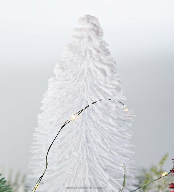 majatarbed 820L1706 valgustatud puhkusekeskus pudeliharjapuudega Plow & Hearth