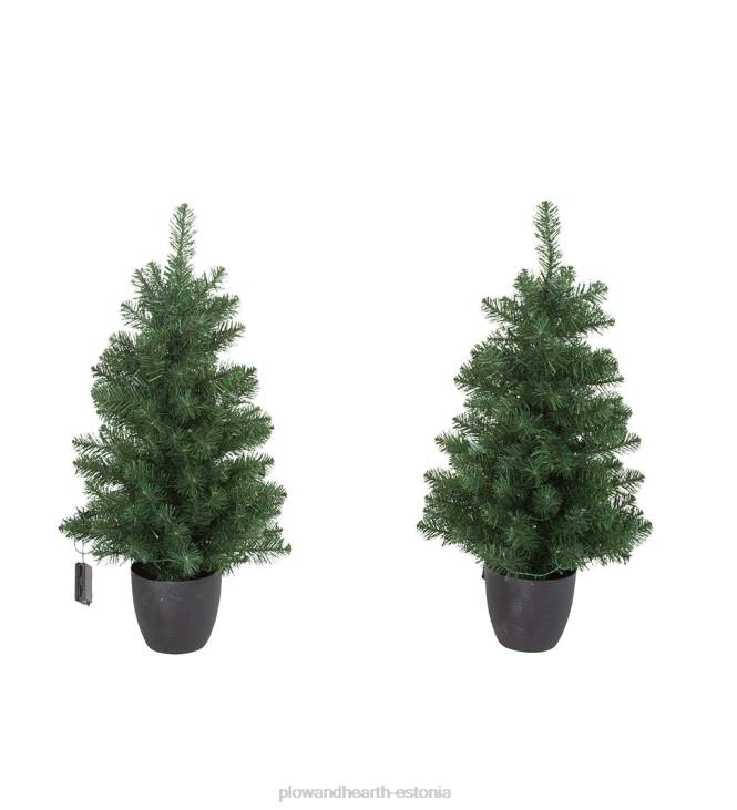 majatarbed 820L1711 puhkuseveranda-karbis valgustatud montfairi männist kaunistuskomplekt Plow & Hearth