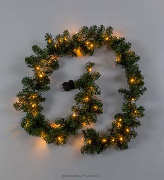 majatarbed 820L1711 puhkuseveranda-karbis valgustatud montfairi männist kaunistuskomplekt Plow & Hearth