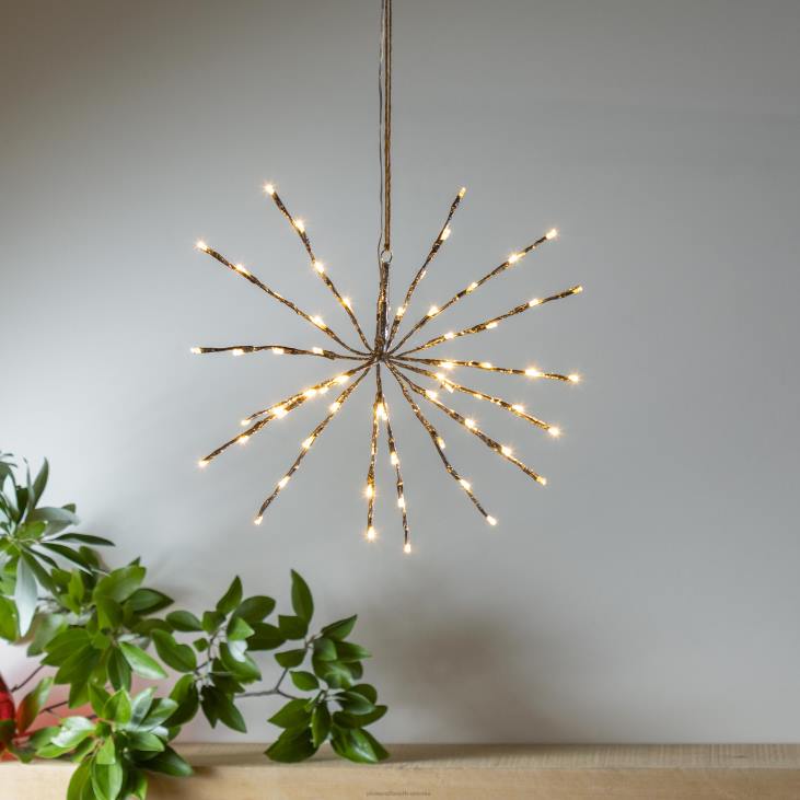 majatarbed 820L1684 sise-/välivalgustusega tähepursked Plow & Hearth