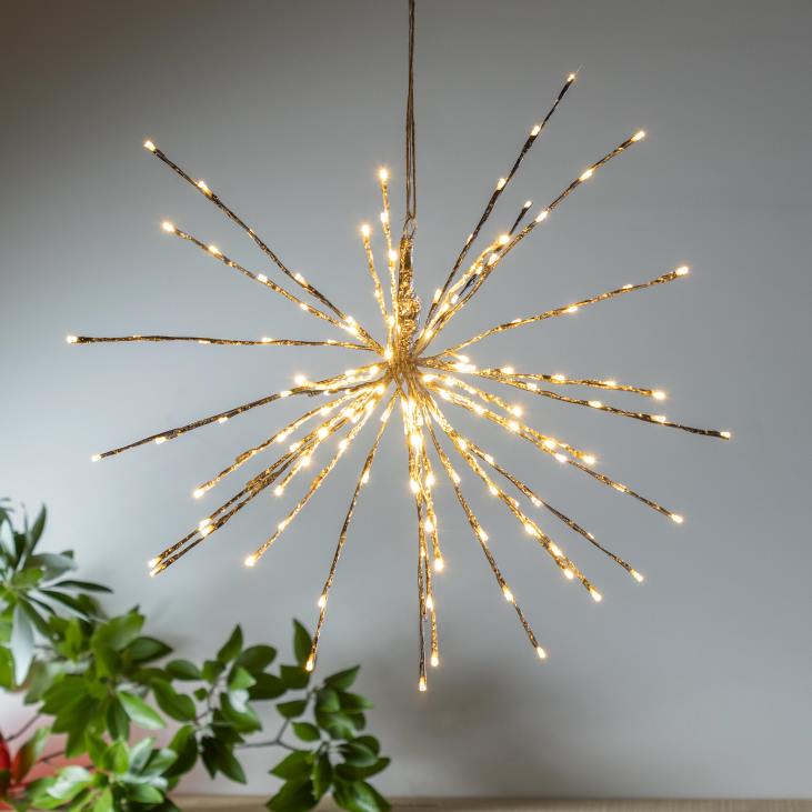 majatarbed 820L1684 sise-/välivalgustusega tähepursked Plow & Hearth