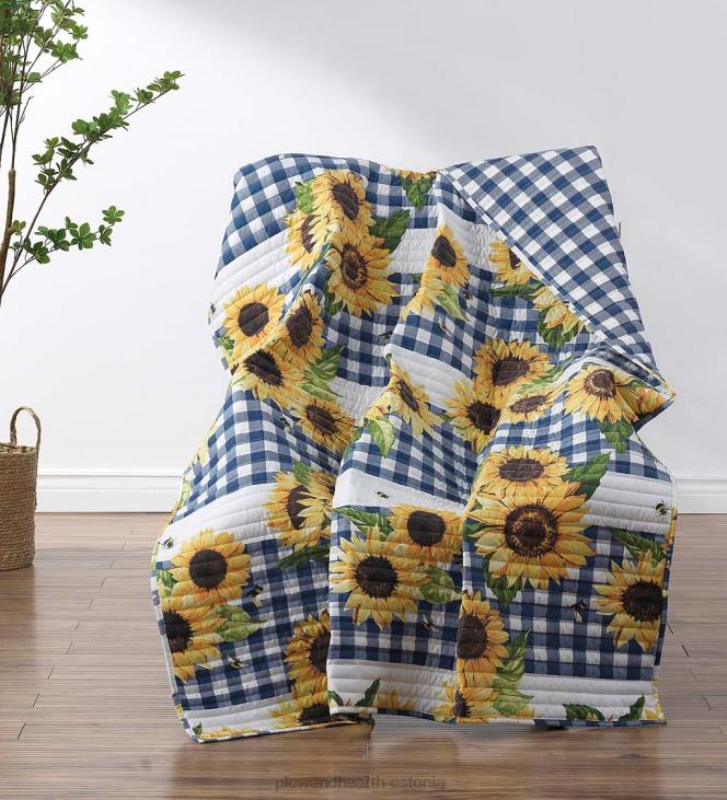 majatarbed 820L2677 päevalilleväljade tepitud voodipesukomplekt, Plow & Hearth