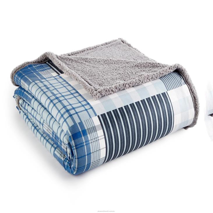 majatarbed 820L2687 ümberpööratava mustriga mikro flanellist šerpatekk - marjalapp pleed - kuningas Plow & Hearth