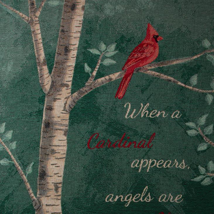 majatarbed 820L783 usas valmistatud kardinal sõnum puuvillase seinavaiba viskamine Plow & Hearth