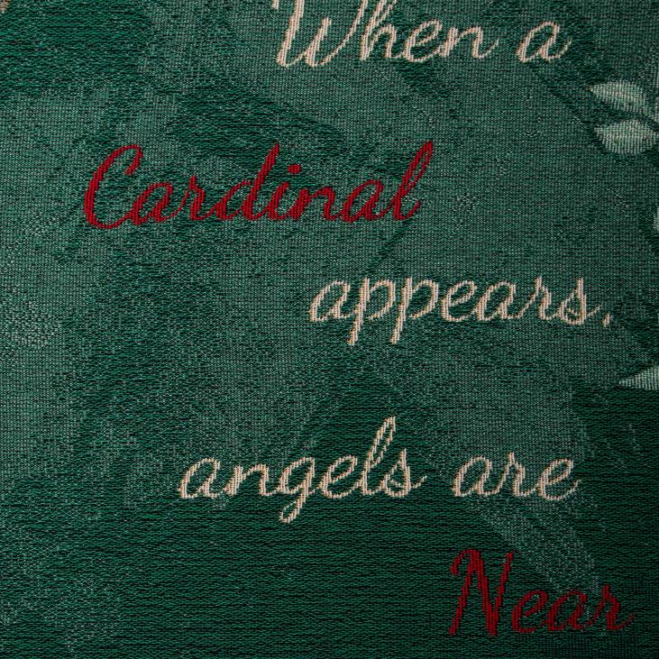 majatarbed 820L783 usas valmistatud kardinal sõnum puuvillase seinavaiba viskamine Plow & Hearth