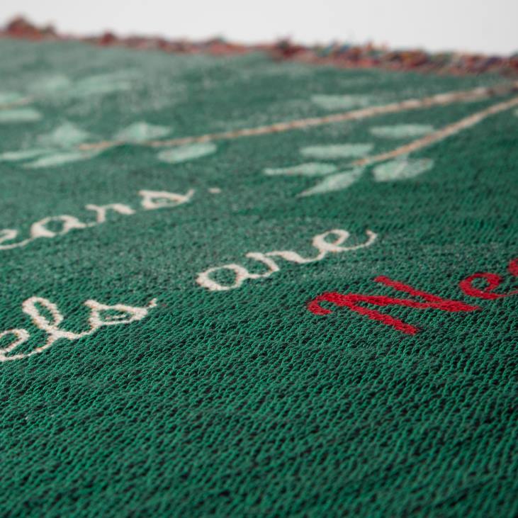 majatarbed 820L783 usas valmistatud kardinal sõnum puuvillase seinavaiba viskamine Plow & Hearth