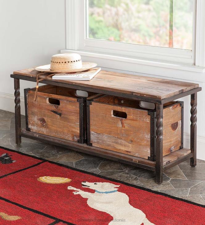 mööbel 820L2108 Deep Creek maalähedased puidust säilituskastid, komplektis 2 Plow & Hearth