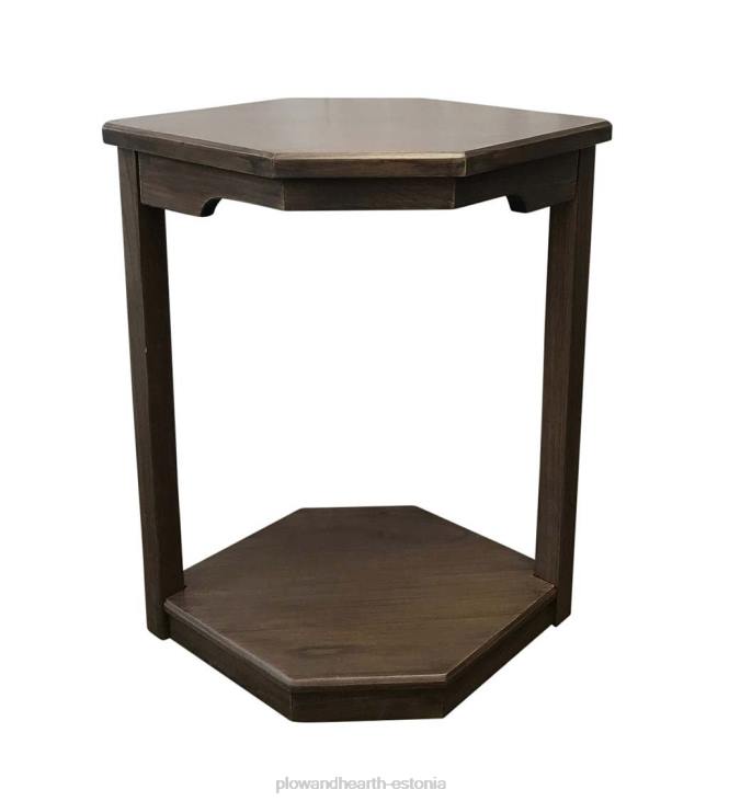 mööbel 820L2116 laurel ridge farmhouse collection holden hex table - hall/kakao Plow & Hearth