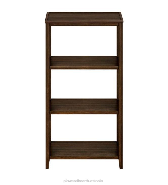 mööbel 820L2118 talumaja kolme riiuli kõrgune raamatukapi hoiuriiul - pestud hall Plow & Hearth
