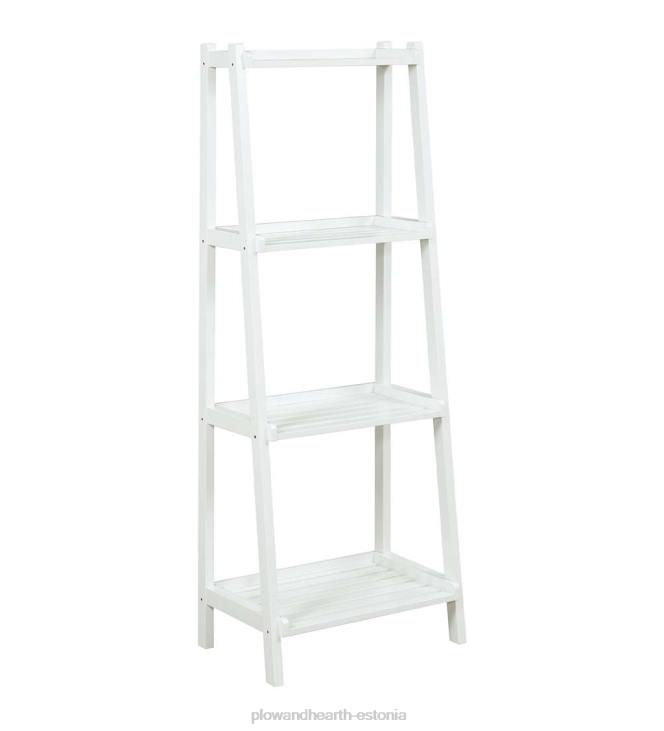 mööbel 820L2119 talumaja 4-korruseline puidust kaldus redelriiul - valge Plow & Hearth