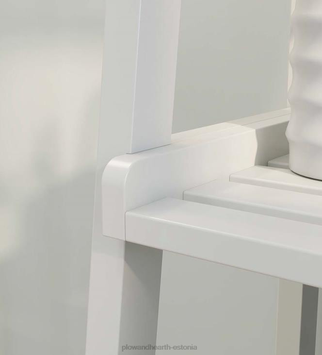 mööbel 820L2119 talumaja 4-korruseline puidust kaldus redelriiul - valge Plow & Hearth