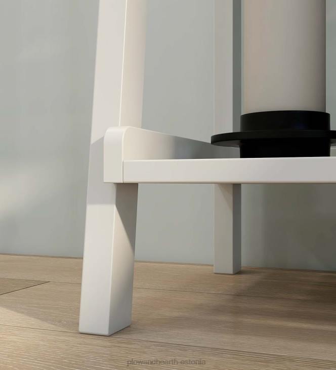 mööbel 820L2119 talumaja 4-korruseline puidust kaldus redelriiul - valge Plow & Hearth