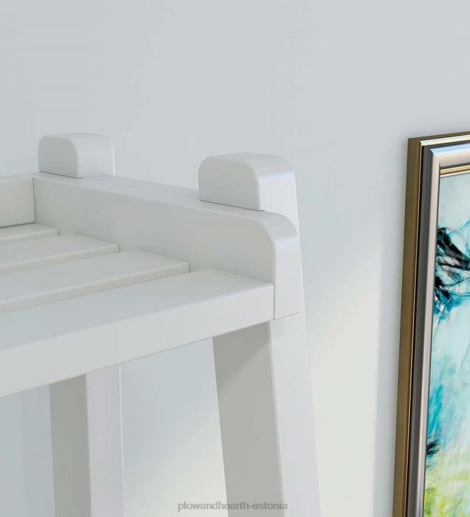 mööbel 820L2119 talumaja 4-korruseline puidust kaldus redelriiul - valge Plow & Hearth