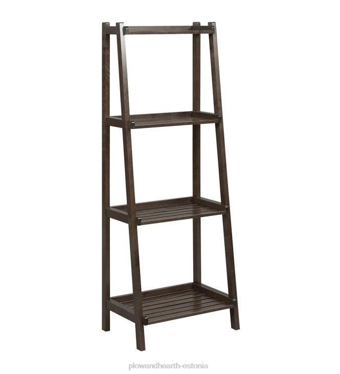 mööbel 820L2119 talumaja 4-korruseline puidust kaldus redelriiul - valge Plow & Hearth