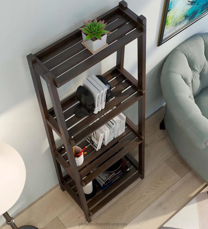 mööbel 820L2119 talumaja 4-korruseline puidust kaldus redelriiul - valge Plow & Hearth