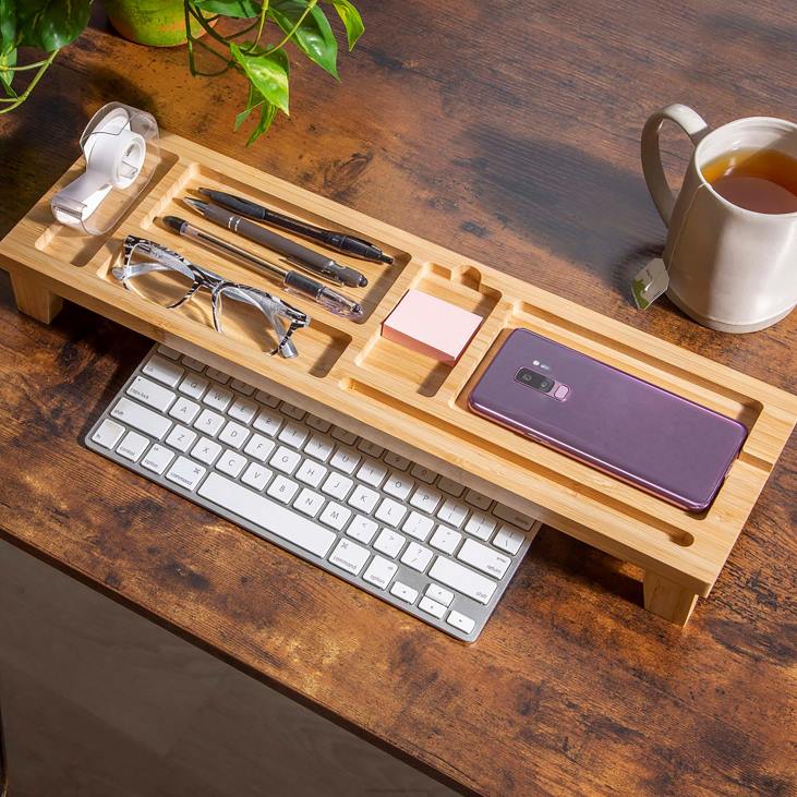 mööbel 820L2127 puit klaviatuuri laua korraldaja kohal Plow & Hearth