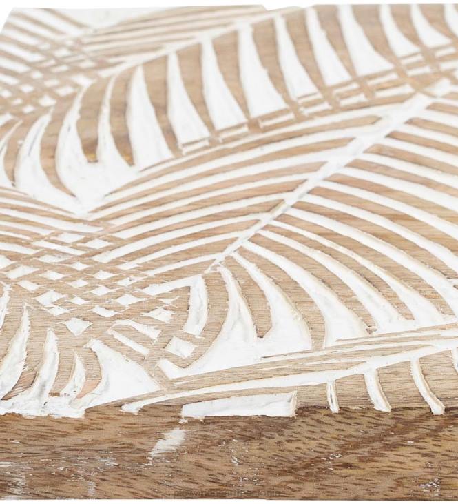 mööbel 820L2132 kolme paneeli valge pestud troopiline seinakunst Plow & Hearth